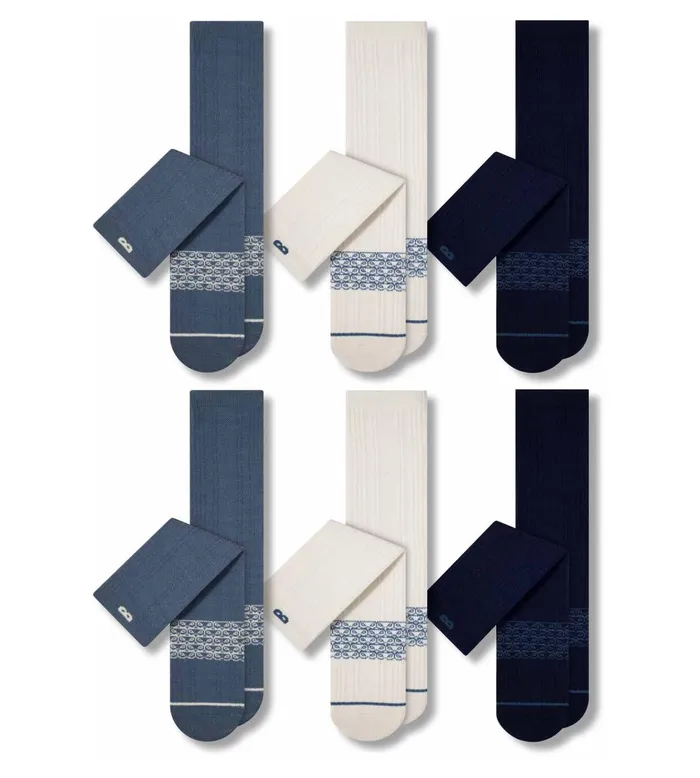 4 Way Stetch Every Day Kit Cushion Crew Arctic Socks 6 Pack Men Pair Of Thieves Crew