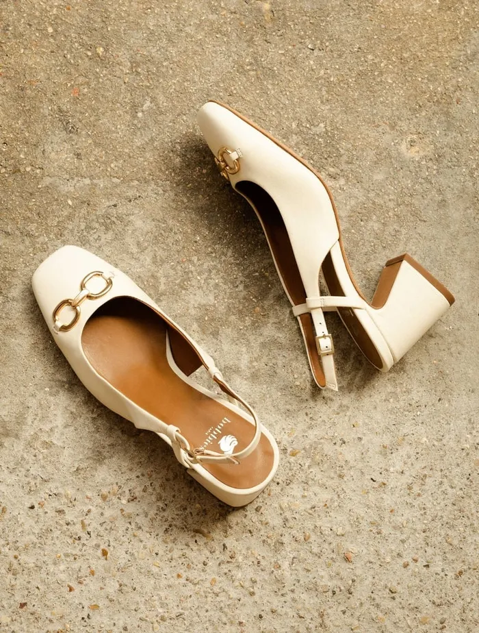 Abby Milk Women Bobbies Heeled Sandals