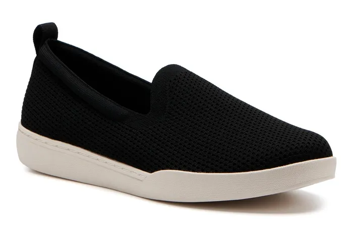 ABEO Footwear Encore Knit Slip On Black Women Sneakers