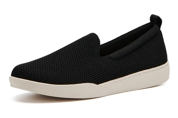 ABEO Footwear Encore Knit Slip On Black Women Sneakers ABEO Footwear Encore Knit Slip On Black Women Sneakers
