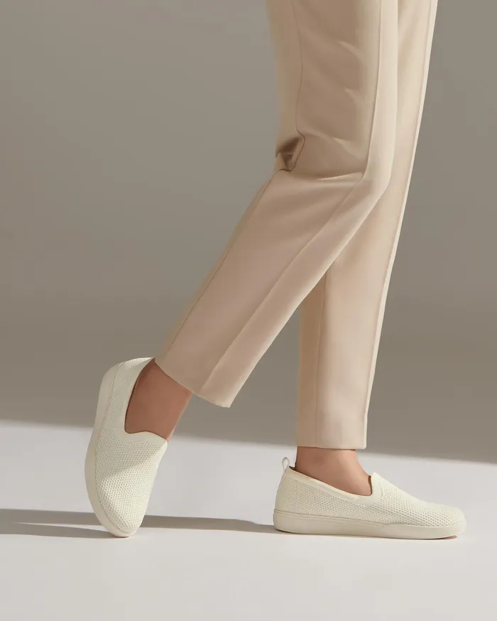 ABEO Footwear Encore Knit Slip On Coconut Women Casual Shoes ABEO Footwear Encore Knit Slip On Coconut Women Casual Shoes