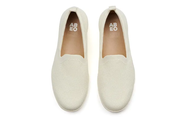 ABEO Footwear Encore Knit Slip On Coconut Women Casual Shoes ABEO Footwear Encore Knit Slip On Coconut Women Casual Shoes