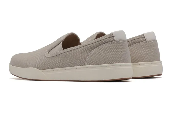 ABEO Footwear Encore Slip On Beige Canvas Women Sneakers