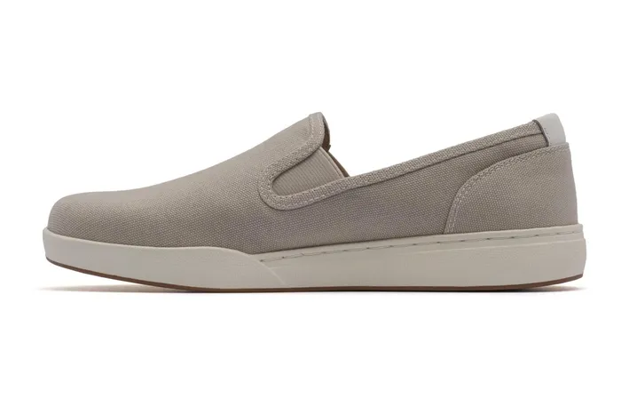 ABEO Footwear Encore Slip On Beige Canvas Women Sneakers