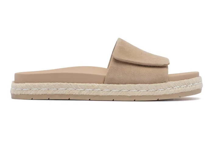 ABEO Footwear Isle Slide Cuban Sand Suede Women Sandals ABEO Footwear Isle Slide Cuban Sand Suede Women Sandals