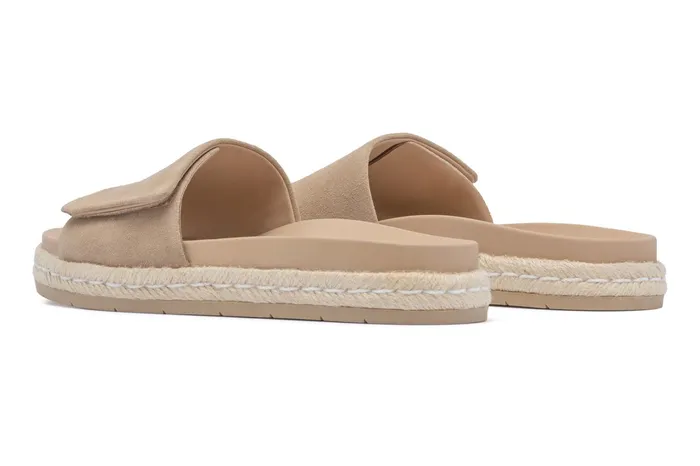 ABEO Footwear Isle Slide Cuban Sand Suede Women Sandals ABEO Footwear Isle Slide Cuban Sand Suede Women Sandals