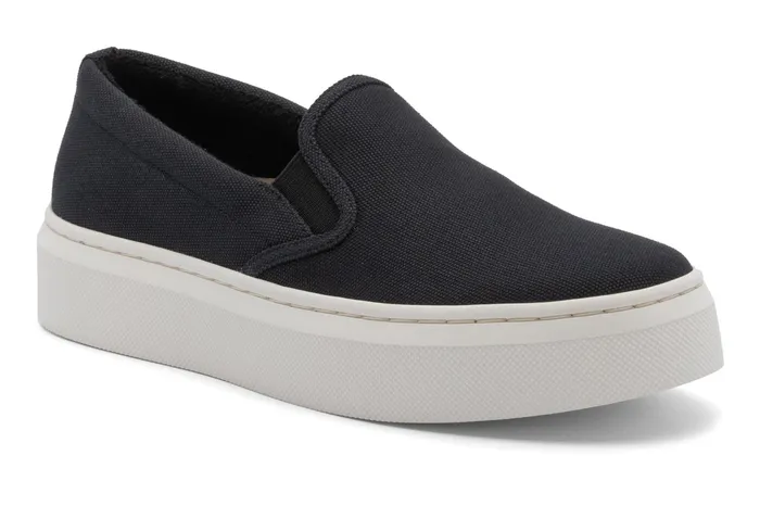 ABEO Footwear Jumpstreet Slip On Black Canvas Women Casual Shoes