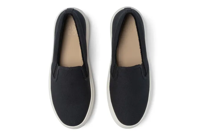 ABEO Footwear Jumpstreet Slip On Black Canvas Women Casual Shoes