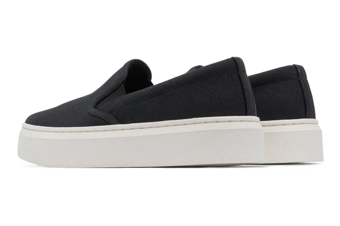ABEO Footwear Jumpstreet Slip On Black Canvas Women Casual Shoes