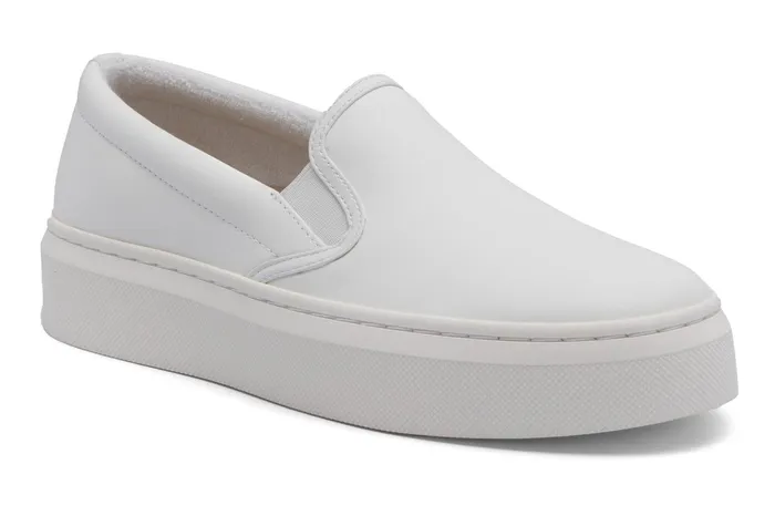 ABEO Footwear Jumpstreet Slip On White Leather Women Casual Shoes