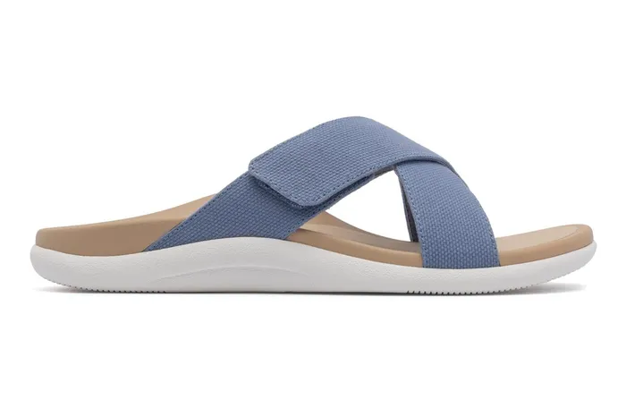 ABEO Footwear Laguna Slide Light Denim Canvas Women Sandals ABEO Footwear Laguna Slide Light Denim Canvas Women Sandals