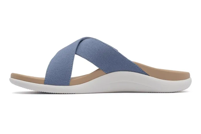 ABEO Footwear Laguna Slide Light Denim Canvas Women Sandals ABEO Footwear Laguna Slide Light Denim Canvas Women Sandals