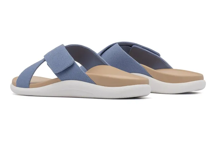 ABEO Footwear Laguna Slide Light Denim Canvas Women Sandals ABEO Footwear Laguna Slide Light Denim Canvas Women Sandals