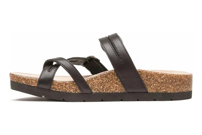 ABEO Footwear Lanai Thong Sandal Black Nubuck Women Sandals