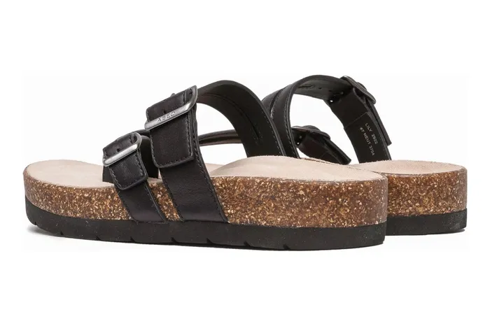 ABEO Footwear Lanai Thong Sandal Black Nubuck Women Sandals