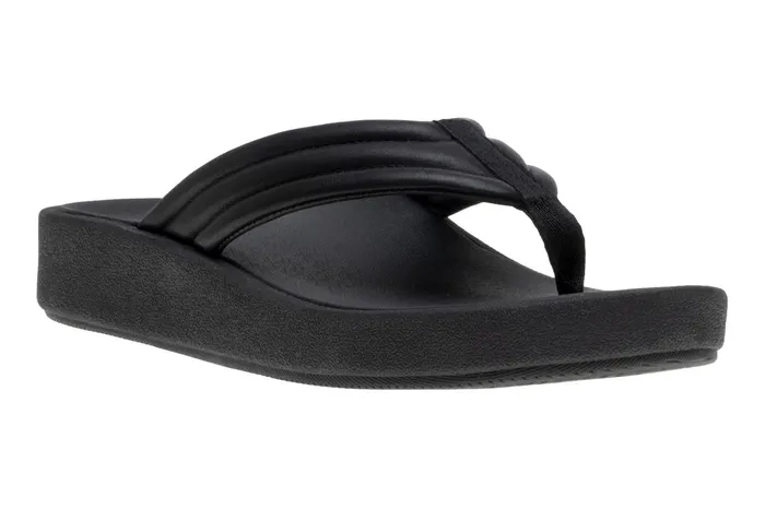 ABEO Footwear Paseo Thong Sandal Black Women Sandals