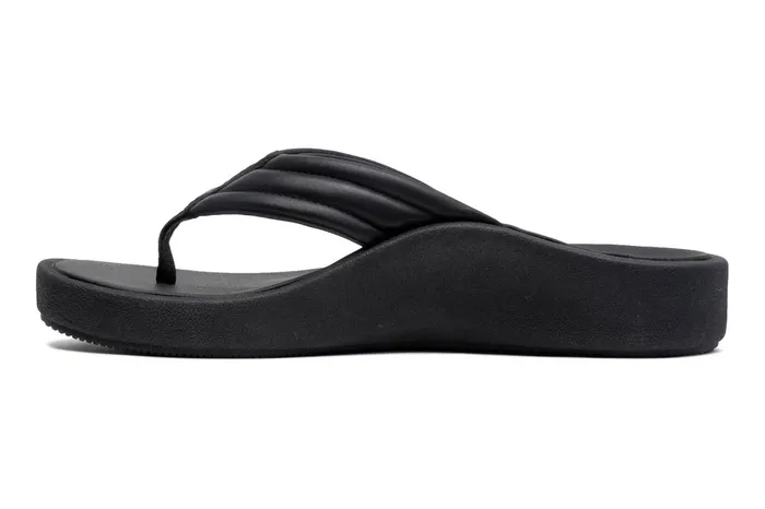 ABEO Footwear Paseo Thong Sandal Black Women Sandals