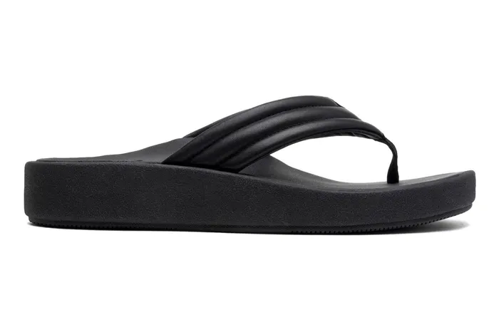ABEO Footwear Paseo Thong Sandal Black Women Sandals
