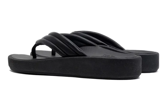 ABEO Footwear Paseo Thong Sandal Black Women Sandals