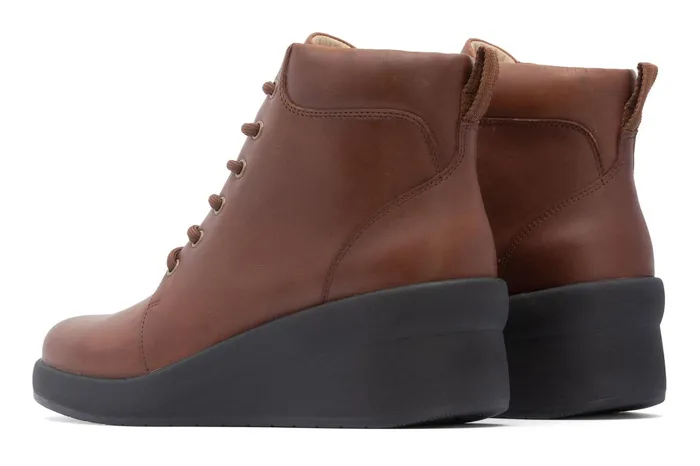 ABEO Footwear Passage Lace Up Dark Tan Women Boots ABEO Footwear Passage Lace Up Dark Tan Women Boots