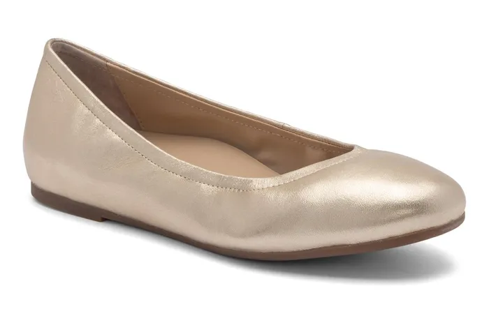 ABEO Footwear Promenade Flat Gold Women Dress