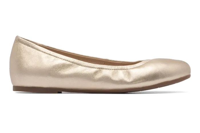 ABEO Footwear Promenade Flat Gold Women Dress