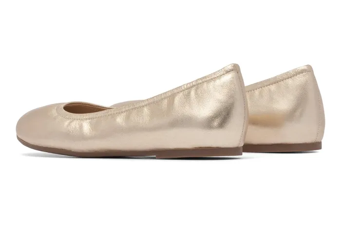 ABEO Footwear Promenade Flat Gold Women Dress
