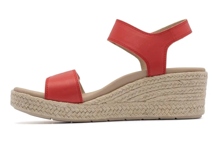 ABEO Footwear Riviera Strap Sandal Red Women Sandals