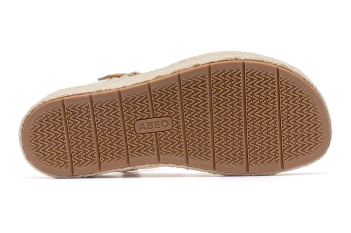 ABEO Footwear Solstice Buckle Sandal Light Gold Leather Women Sandals