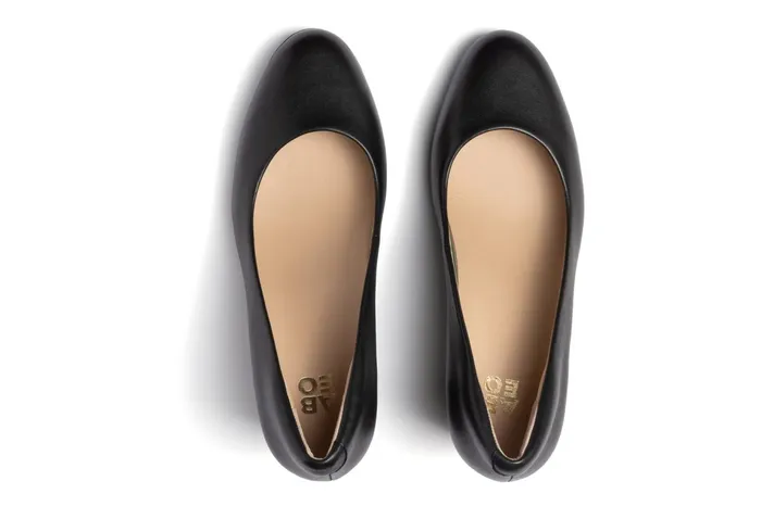 ABEO Footwear Tempo Pump Black Leather Women Dress