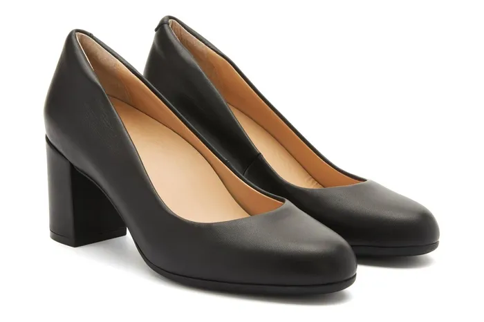 ABEO Footwear Tempo Pump Black Leather Women Dress