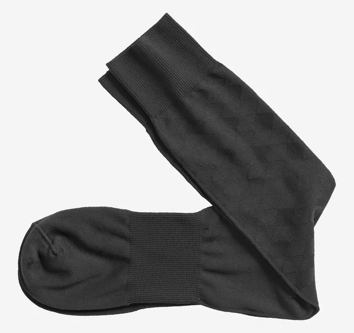Accessories Men Johnston and Murphy Microfiber Tonal Argyle Socks Black