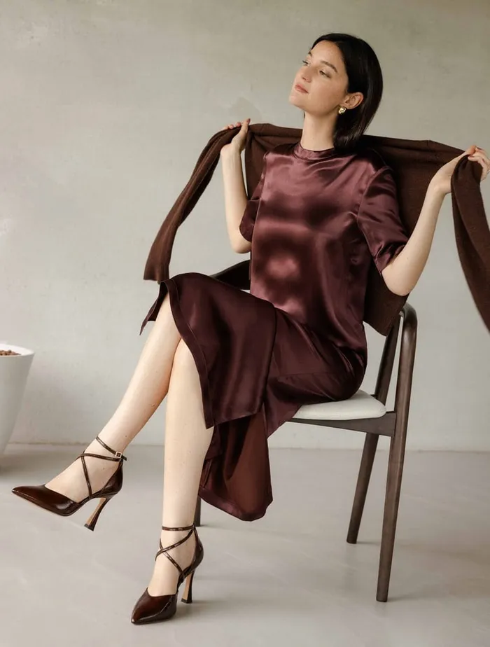 Agathe Ganache Women Bobbies Pumps and Mary Janes