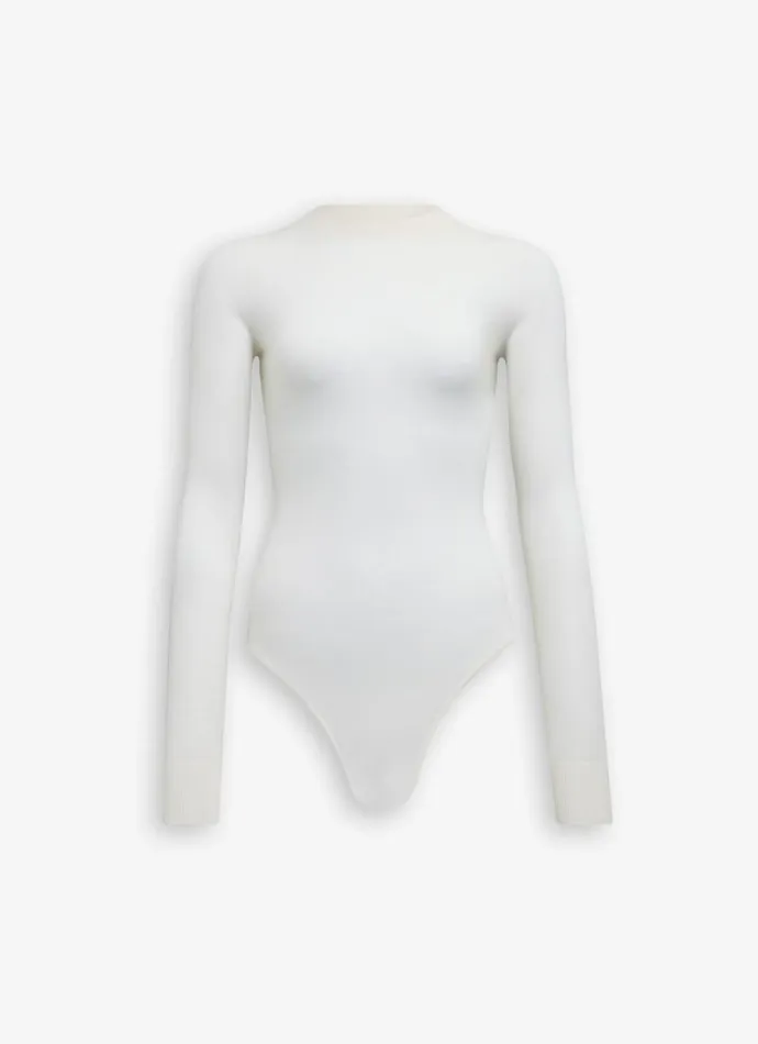 Alaa Bodysuits and Leggings CASHMERE BODYSUIT White 8211 Women