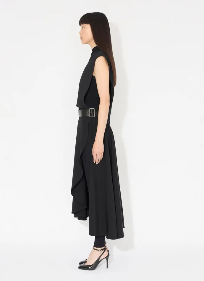 Alaa Bodysuits and Leggings RIBBED KNIT JUMPSUIT Black 8211 Women