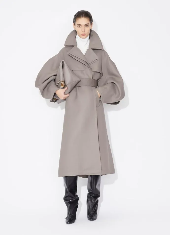 Alaa Coats and Jackets TRENCH COAT Brownbrowngray 8211 Women