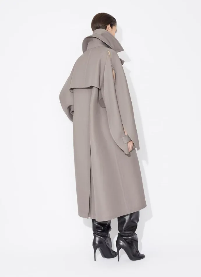 Alaa Coats and Jackets TRENCH COAT Brownbrowngray 8211 Women