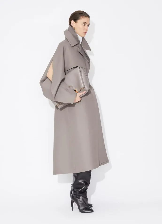 Alaa Coats and Jackets TRENCH COAT Brownbrowngray 8211 Women