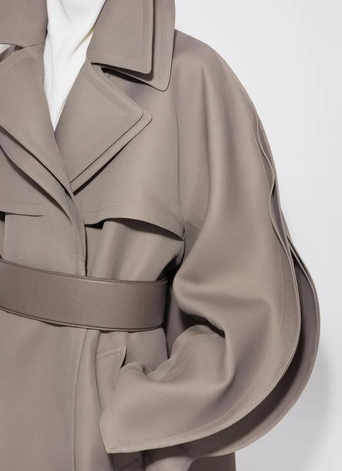 Alaa Coats and Jackets TRENCH COAT Brownbrowngray 8211 Women