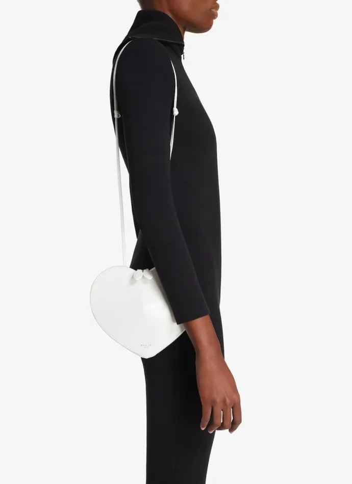 Alaa CrossBody Bags LE CUR BAG IN CALFSKIN Optic White 8211 Women Alaa CrossBody Bags LE CUR BAG IN CALFSKIN Optic White 8211 Women