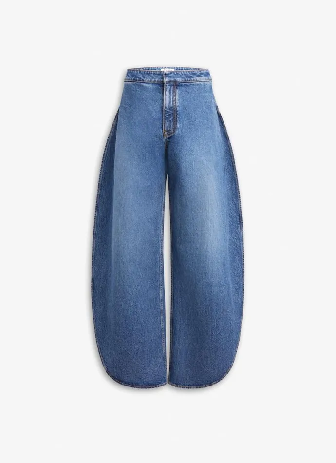 Alaa Denim ROUND JEANS IN STONE DENIM Bleu Vintage 8211 Women