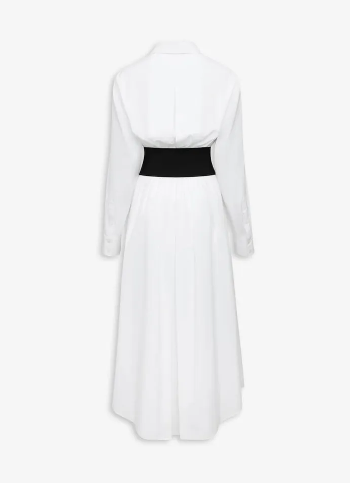 Alaa Dresses BELTED SHIRT DRESS IN COTTON POPLIN White 8211 Women Alaa Dresses BELTED SHIRT DRESS IN COTTON POPLIN White 8211 Women