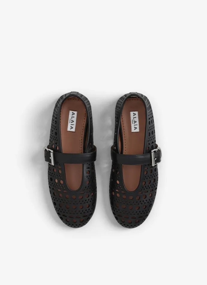Alaa Flat Shoes BALLET FLATS IN VIENNE LAMBSKIN Black 8211 Women Alaa Flat Shoes BALLET FLATS IN VIENNE LAMBSKIN Black 8211 Women