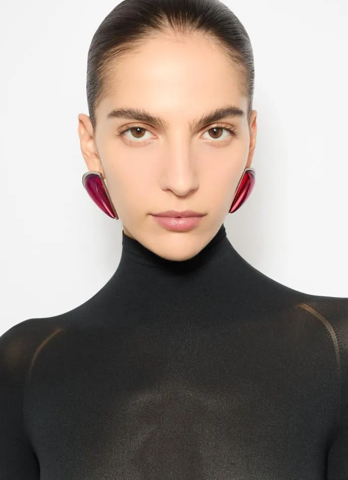 Alaa Jewels DEMICUR BOMBE EARRINGS Red 8211 Women Alaa Jewels DEMICUR BOMBE EARRINGS Red 8211 Women