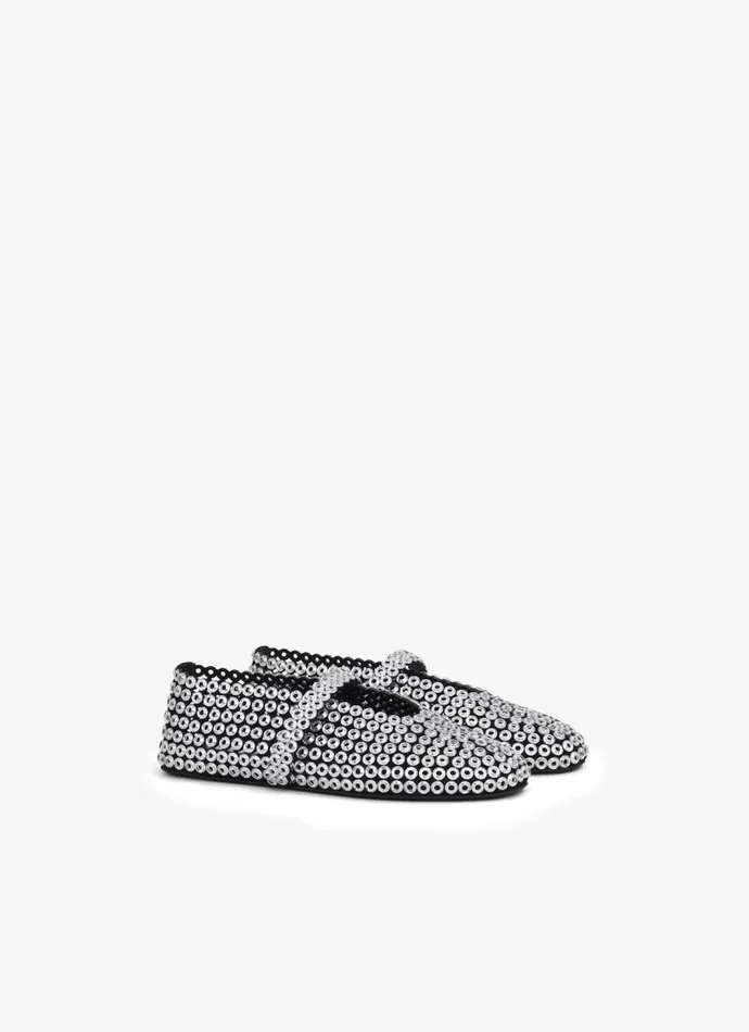 Alaa La Ballerine BALLET FLATS IN GLASS EYELET SUEDE GOATSKIN Transparent 8211 Women Alaa La Ballerine BALLET FLATS IN GLASS EYELET SUEDE GOATSKIN Transparent 8211 Women