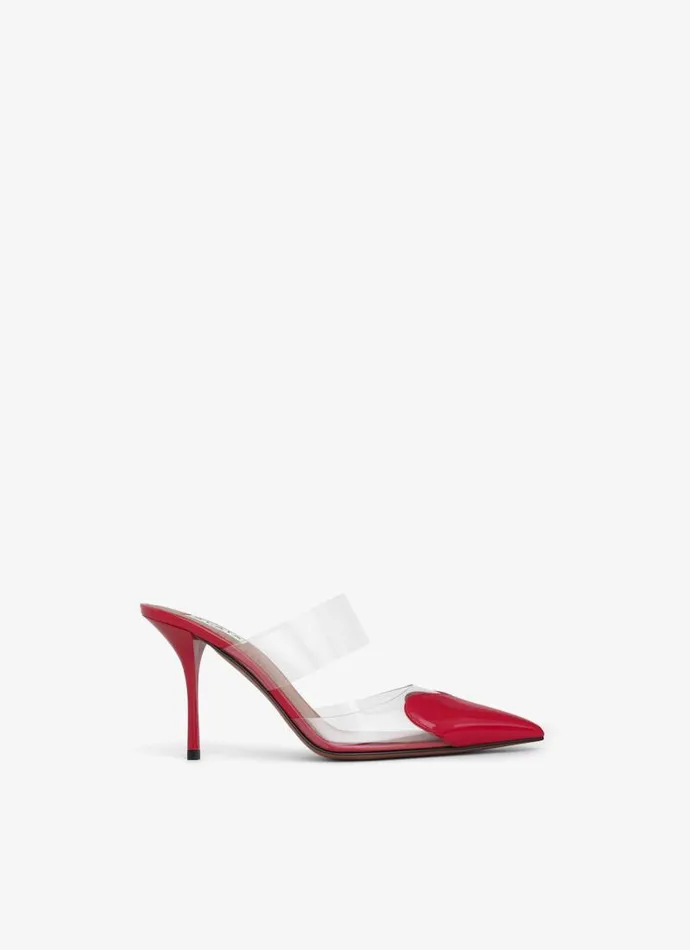 Alaa Le Cur LE CUR MULES IN PATENT CALFSKIN Lacquer Red 8211 Women