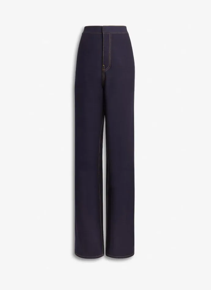 Alaa Pants and Shorts TAILORED TROUSERS Denim Blue 8211 Women