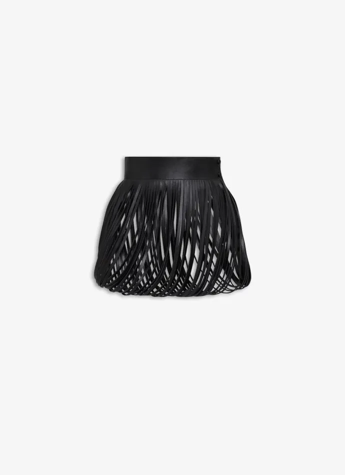 Alaa Skirts FRINGED LEATHER BELT Black 8211 Women