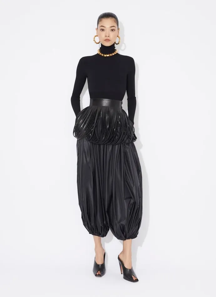 Alaa Skirts FRINGED LEATHER BELT Black 8211 Women