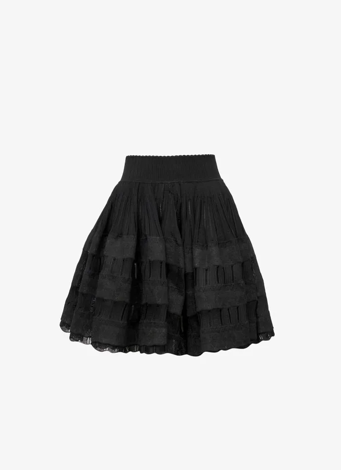Alaa Skirts Shiny Crinoline Skirt Black 8211 Women